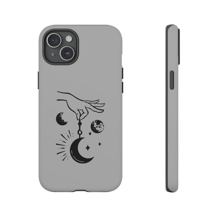Tough Cases, Celestial Tarot designed Matte Glossy White Hard IPhone Cover Case, Astrology inspired gift item