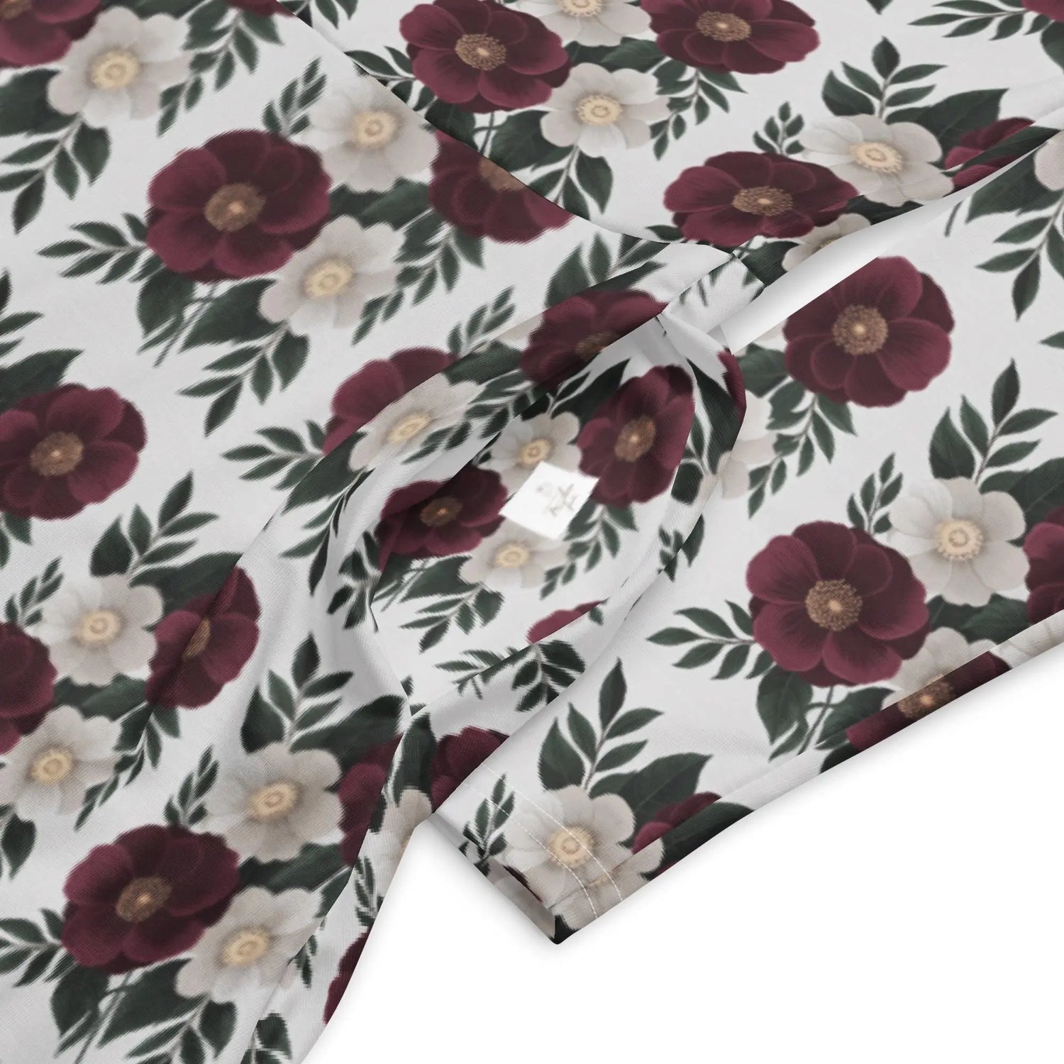 Floral All-Over Print Long Sleeve Midi Dress with Pockets – Feminine Fit & Flared Style