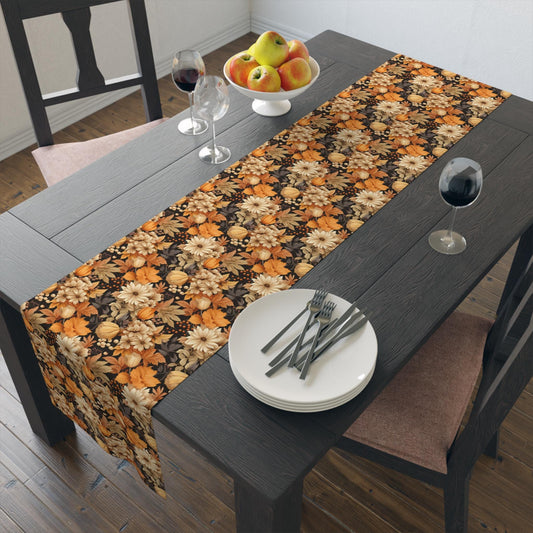 Floral Table Runner - Vintage Home Decor, Dining Table Centerpiece, Holiday Table Decor, Rustic Wedding Decor