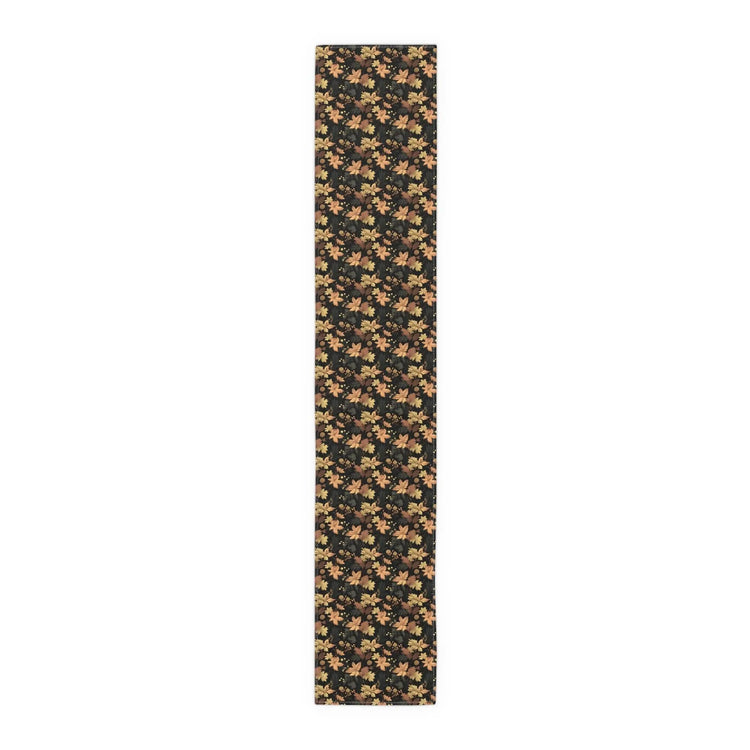 Floral Table Runner - Stylish Cotton Poly Autumn Decor for Dining, Elegant Home Accents, Perfect Thanksgiving and Holiday Gatherings, Unique