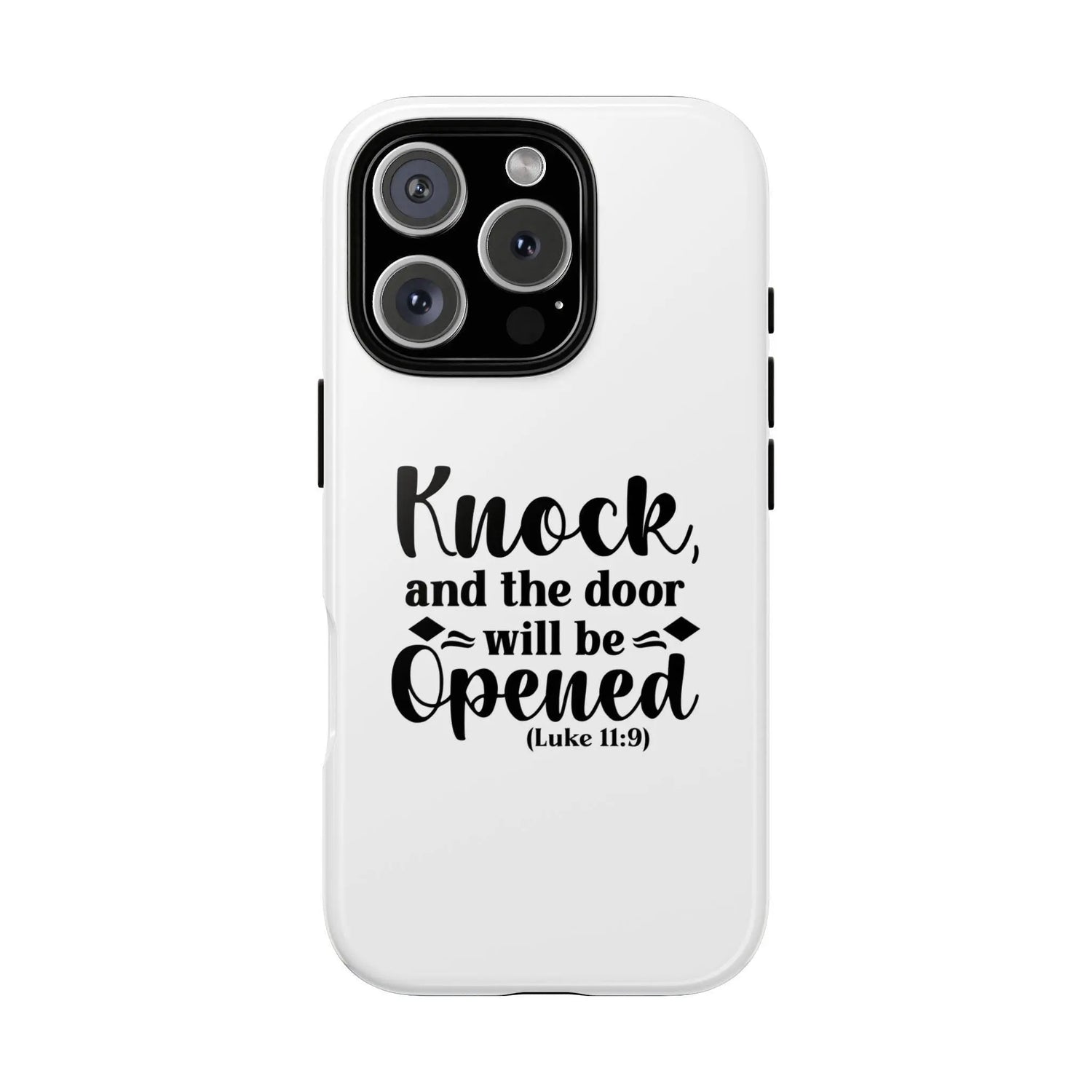 Phone Cases, Scripture Verses, Christian White Hard Cover, Minimalist iPhone 16 iPhone 15, Uplifting, Protective, Gift for Believers,