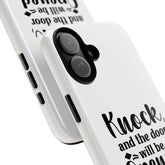 Phone Cases, Scripture Verses, Christian White Hard Cover, Minimalist iPhone 16 iPhone 15, Uplifting, Protective, Gift for Believers,