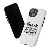 Phone Cases, Scripture Verses, Christian White Hard Cover, Minimalist iPhone 16 iPhone 15, Uplifting, Protective, Gift for Believers,