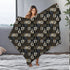 Throw Blanket, Gothic fall halloween skeleton print pattern eye catching fashion look couch bed TV room gathering cozy night cuddle blanket The Aurora Touch
