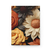 Floral Hardcover Journal - Elegant Writing Notebook, Gift for Writers, Floral Decor, Daily Planner, Sketchbook The Aurora Touch