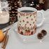 Autumn Leaves & Pumpkins Mug, Cozy Fall Coffee Cup, Thanksgiving Gift, Seasonal Decorations, Harvest Celebration The Aurora Touch