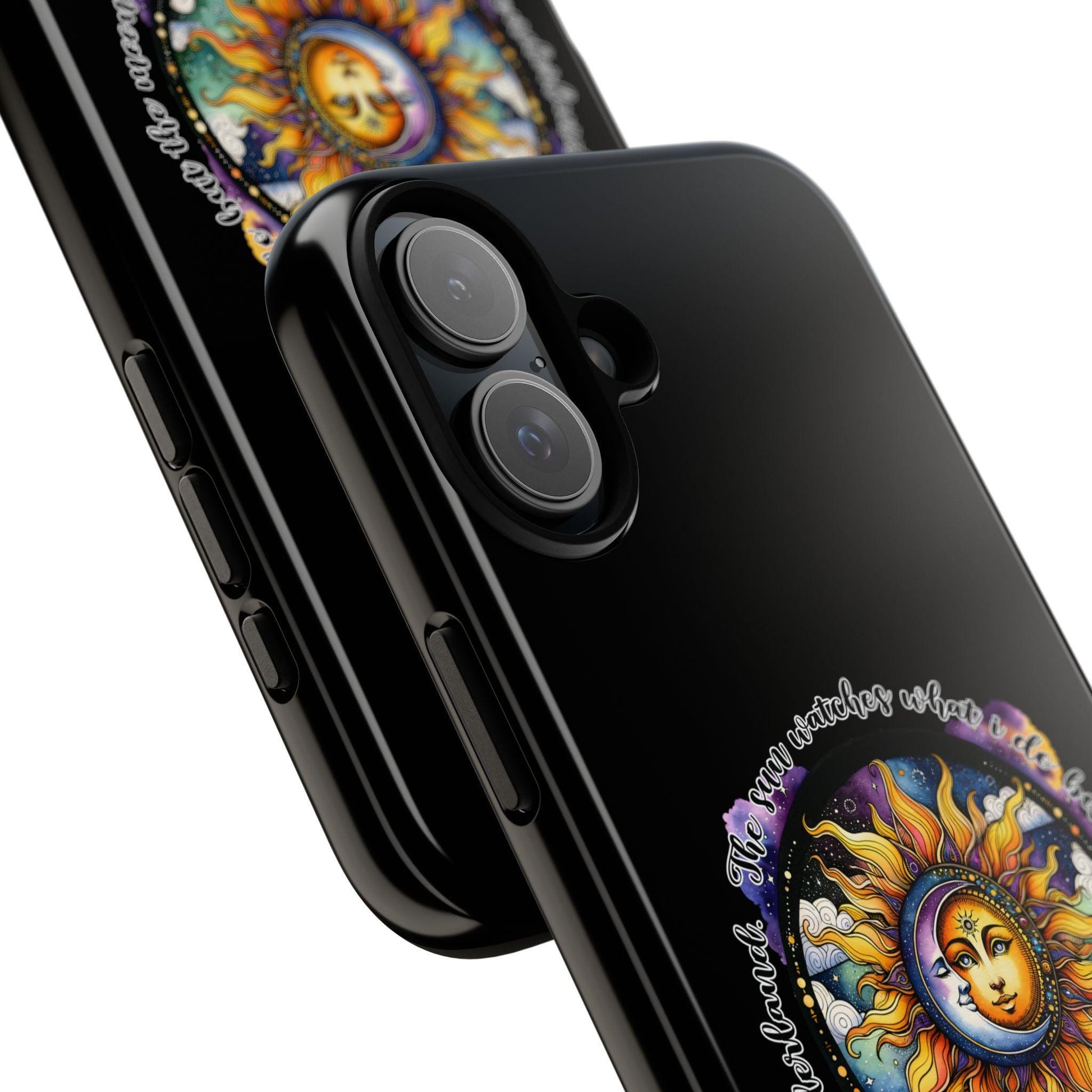 Phone Case, Celestial Star Horoscope iPhone 15 16 11 Strong Black Colorful Spiritual Tough Cover, Astrology Zodiac Gift, Protective Shell,