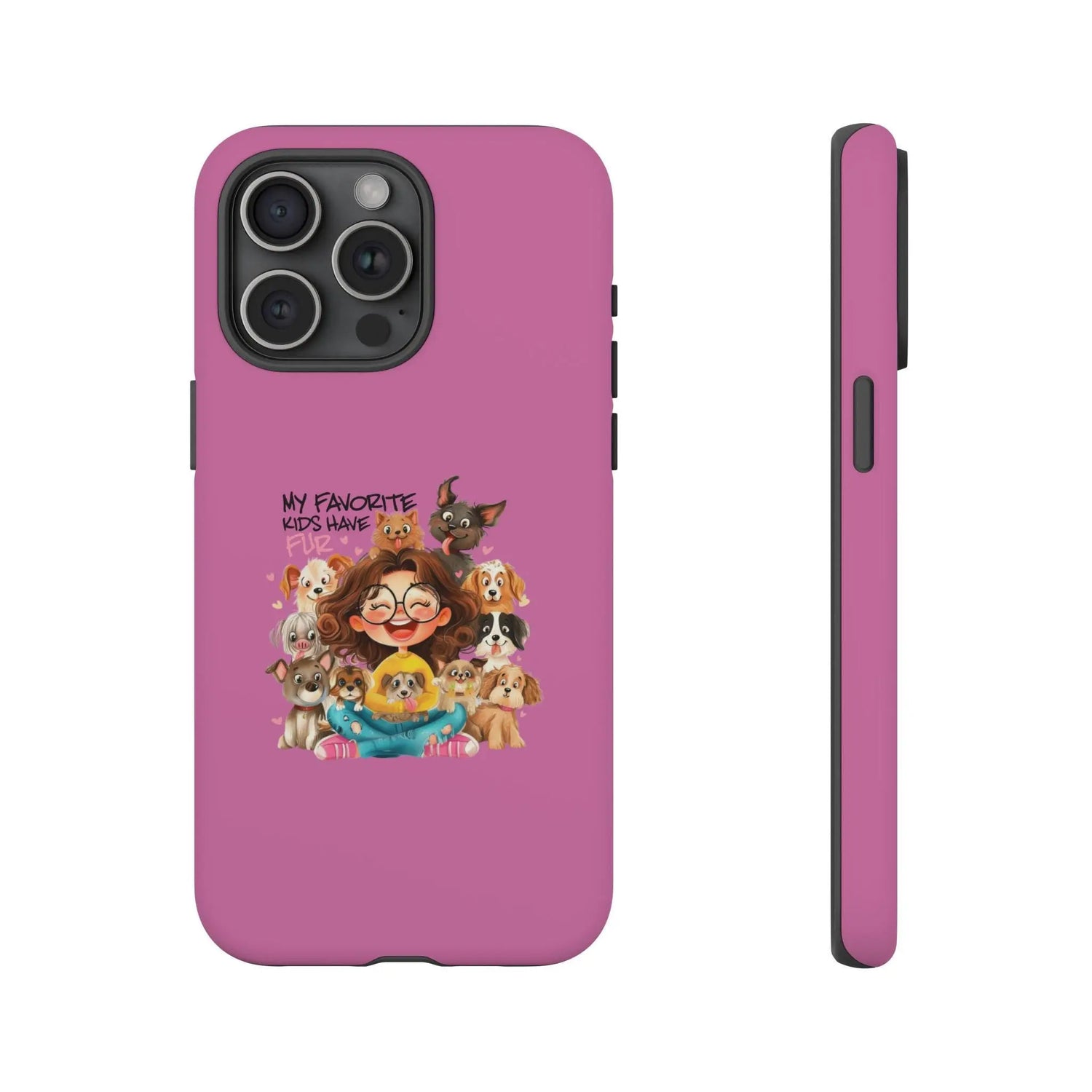 Fierce Fabulous: Humorous Pink Tough Case for Dog Lovers - Perfect Birthday Gift for Pet Enthusiasts & Veterinarians