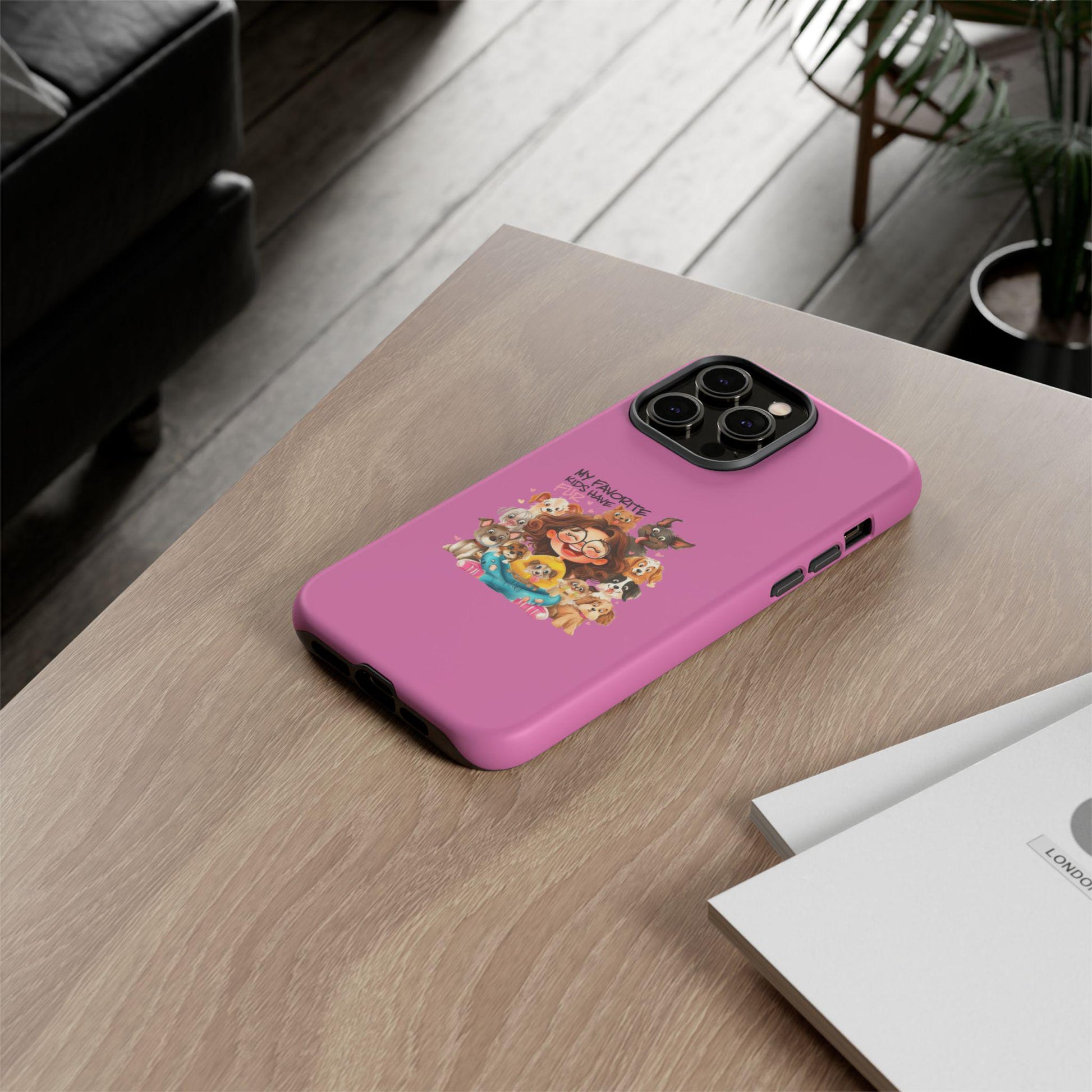 Fierce Fabulous: Humorous Pink Tough Case for Dog Lovers - Perfect Birthday Gift for Pet Enthusiasts & Veterinarians