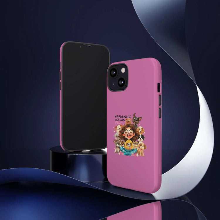 Fierce Fabulous: Humorous Pink Tough Case for Dog Lovers - Perfect Birthday Gift for Pet Enthusiasts & Veterinarians