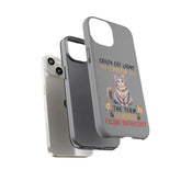 Tough Cases. Iphone 14 sturdy case, Iphone15 funny case, Sarcastic Crazy Cat Lady, Matte phone covers, cat lover gift