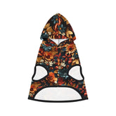 Fall Floral Pet Hoodie - Stylish Custom Design for Casual Walks, Travel, and Pet Lovers - Perfect Holiday Gift, Dog or Cat Owner Apparel The Aurora Touch