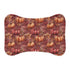 Pet Feeding Mats, Autumn Pumpkin CustomFall Burgundy Brown Print, Cat Dog Food Mat, Lavish Style Design, Pet Bowl Placemat, Pet Supplies SEO The Aurora Touch
