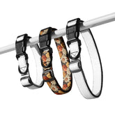 Fall colors Pet Collar floral all over print pattern Autumn browns stylish classy walking shopping travel fashionista dog collar