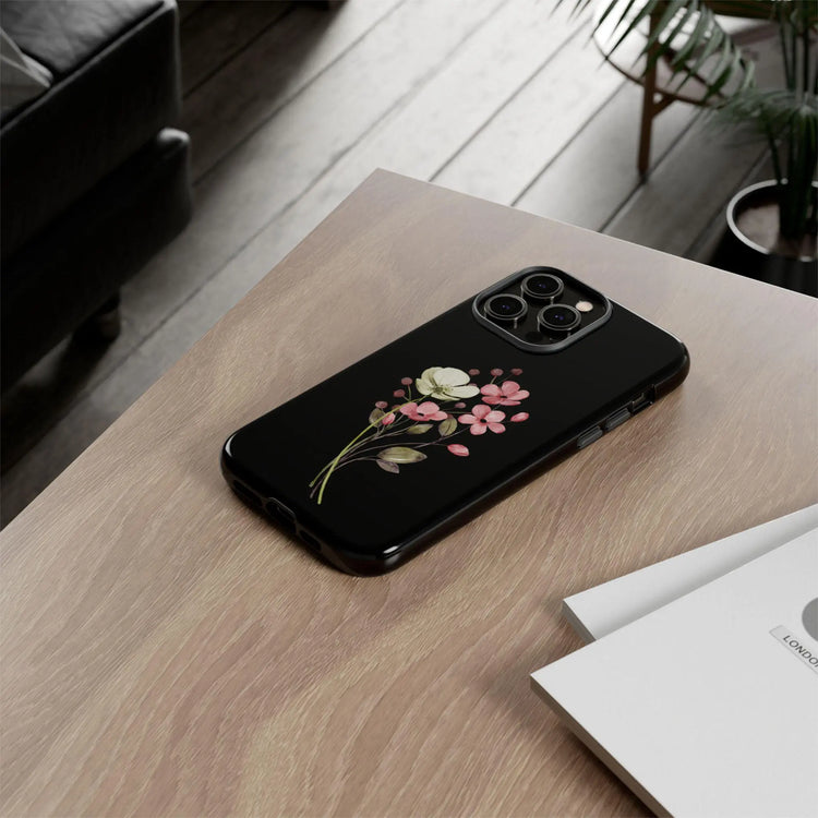 Floral all over pattern phone tough case,android and apple pretty flower design protective strong designer style phone cover