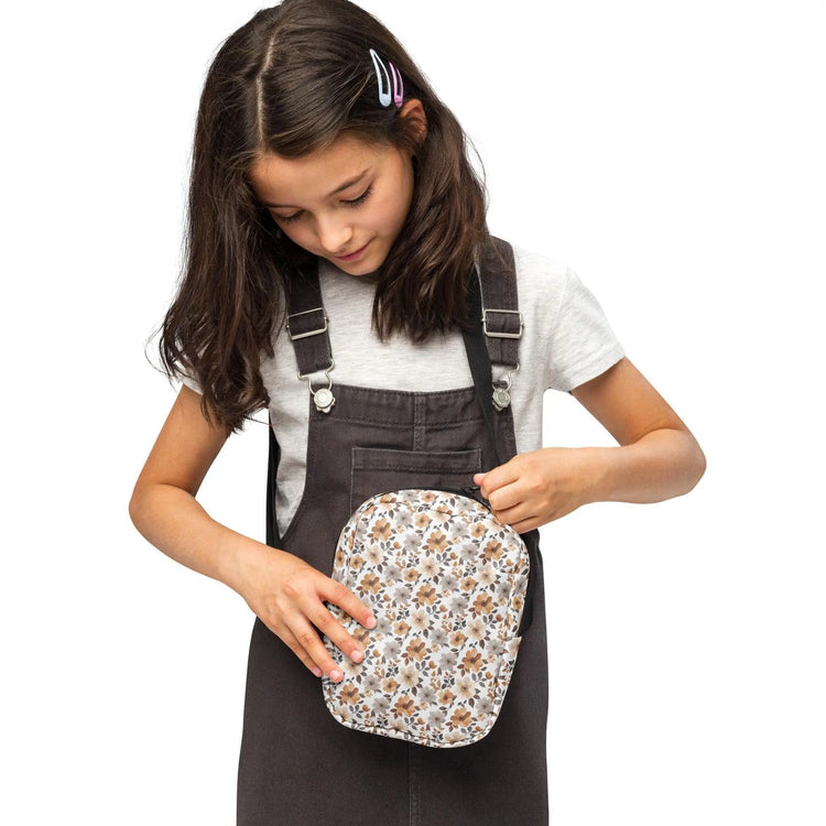 Floral Print Utility Crossbody Bag - Stylish All-Purpose Satchel for Everyday Essentials The Aurora Touch