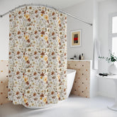 Floral Shower Curtain, Elegant Bathroom Decor, Nature-Inspired Home Accents, Gift for Her, Boho Bathroom The Aurora Touch