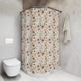 Floral Shower Curtain, Elegant Bathroom Decor, Nature-Inspired Home Accents, Gift for Her, Boho Bathroom The Aurora Touch