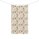 Floral Hand Towel, Boho Kitchen Decor, Bathroom Linen, Gift for Her, Eco-Friendly Home Accessories The Aurora Touch