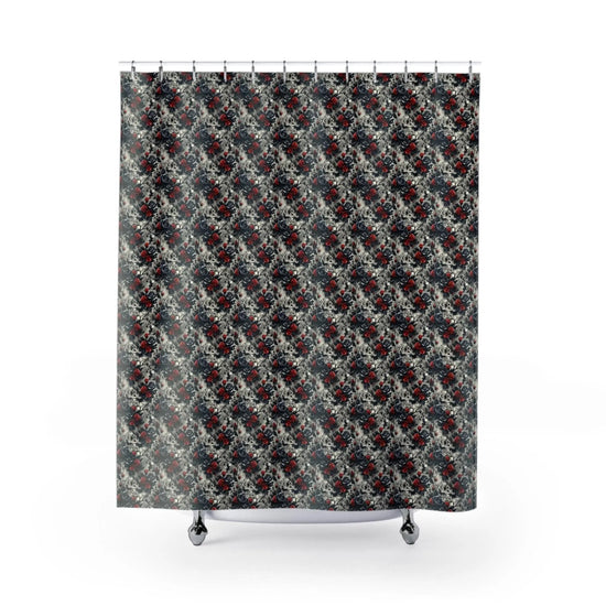 Vintage Floral Shower Curtain - Elegant Bathroom Decor, Luxurious Home Accessory, Christmas Gift, Retro Style, Chic Design, Floral Print The Aurora Touch