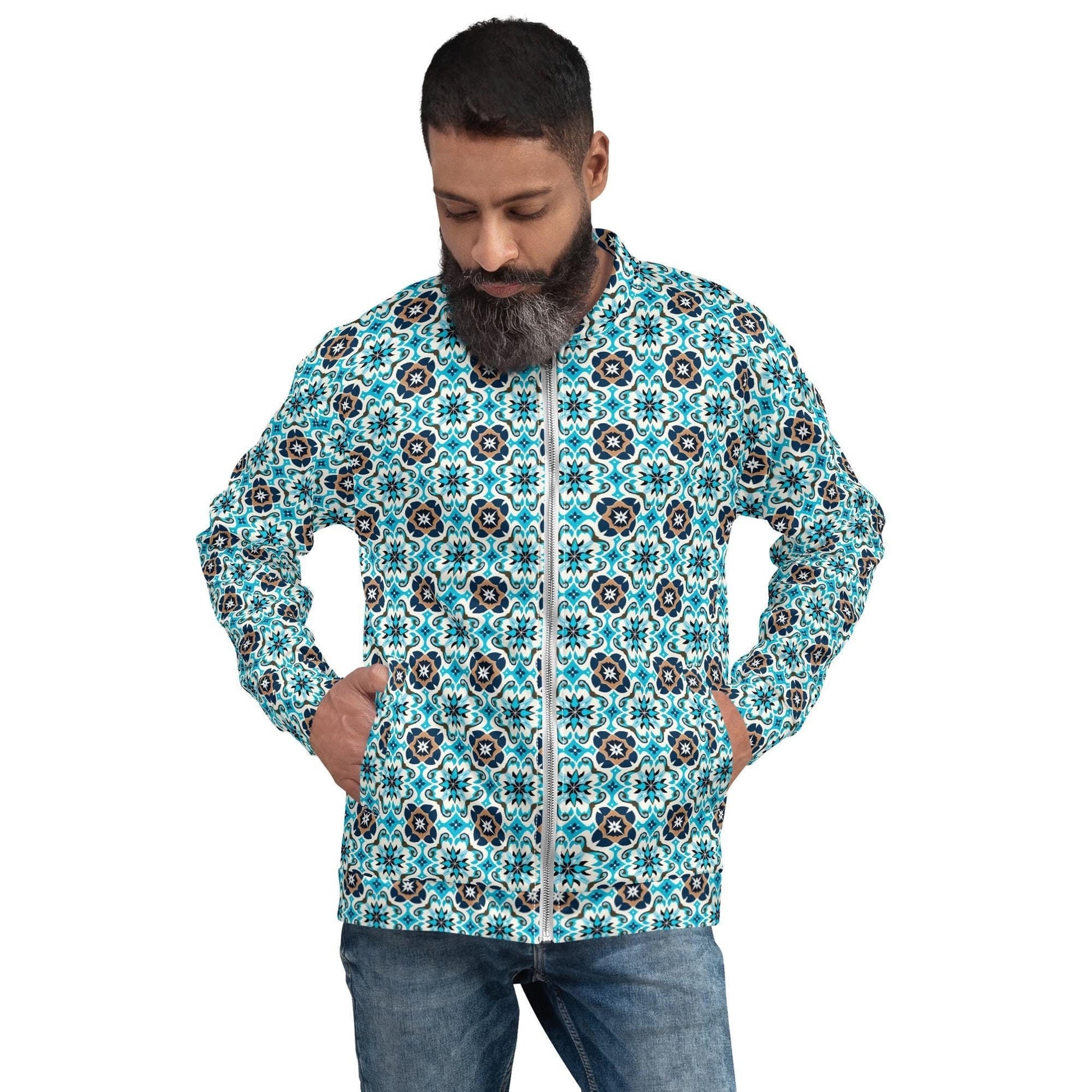 Vibrant Color All-Over Pattern Print - Casual Stylish Attire for Everyday Wear & Date Nights