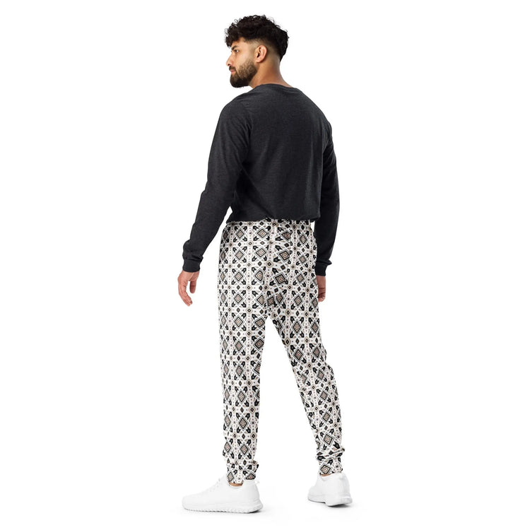 Designer Men’s Joggers | Casual All-Over Print | Soft Cozy Everyday Wear | Stylish for Date Night & Jogging