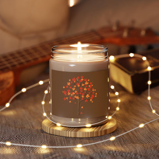 Holiday Scented Candles, 9oz Vanilla Bean Candle Eco Friendly Fall Thanksgiving Candle, Home Fragrance, Aromatherapy Candle, Gift Idea, Home