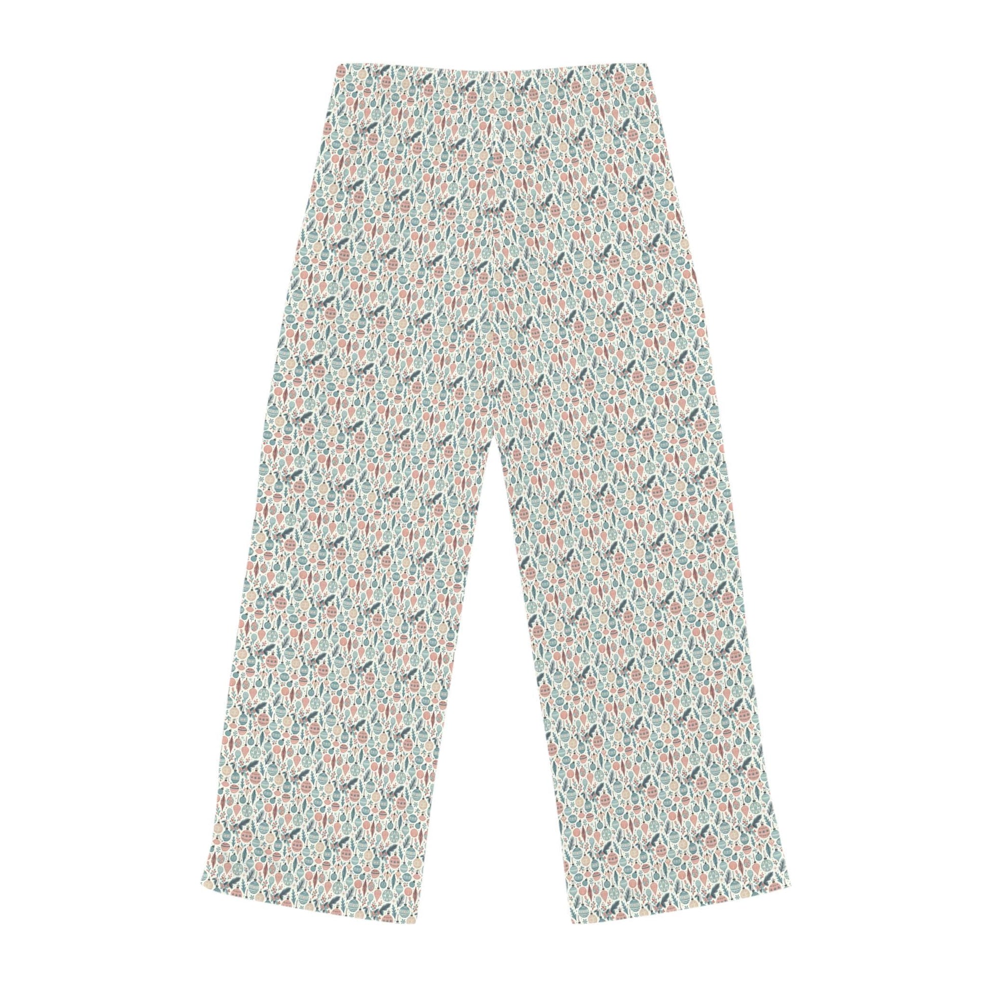Cozy Floral Women's Pajama Pants, Relaxed Xmas Fit Sleepwear, Loungewear, Birthday Gift, Comfortable Nightwear