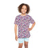 Kids Sports Jersey, Fun Floral Pattern T-Shirt for Young Athletes, Perfect for Birthdays, Sports Events, or Casual Outings The Aurora Touch