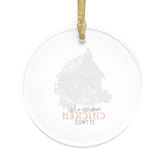 Handcrafted Acrylic Ornaments - Country Christmas Decor - Farmhouse Rooster Designs - Unique Holiday Tree Ornaments The Aurora Touch