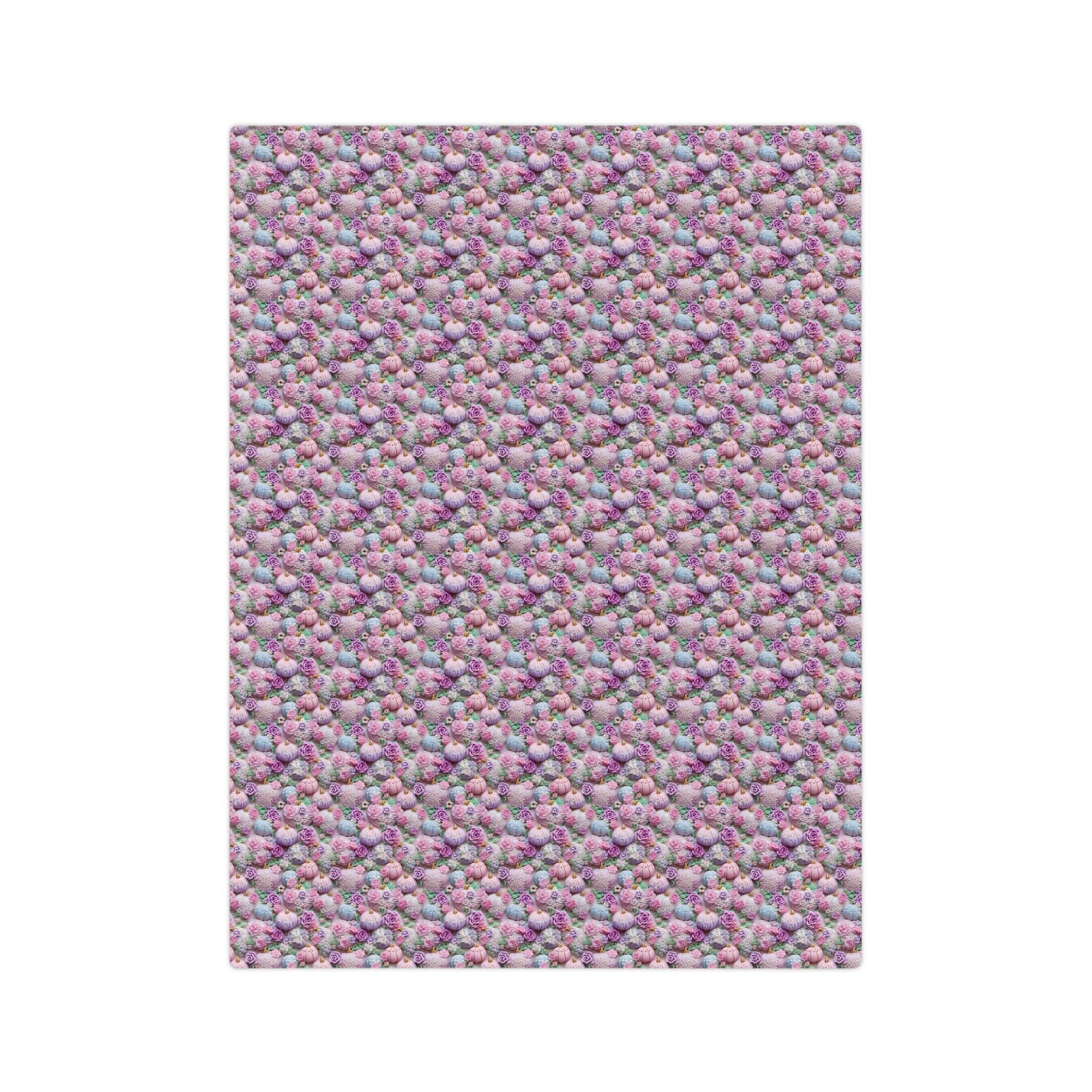 Floral Fall Velveteen Microfiber Blanket | Cozy Gift for Home, Sofa Throw, Bedroom Decor, Mother's Day, Baby Shower, Thanksgiving