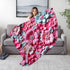 Floral Microfiber Two- Sided Blanket, Cozy Home Decor, Soft Pet Blanket, Chic Gift for Her, Spring Vibes, Garden Lover&