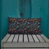 Premium Floral All-Over Print Throw Pillow - Soft Couch & Bed Cushion for Cozy Decor