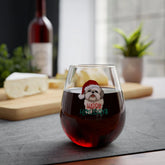 Shitzu Stemless Wine Glass, 11.75oz - Dog Lover Party Red Wine Glass, Xmas Gift, Holiday Glassware, Cute Animal Glass, Pet Owner Present The Aurora Touch