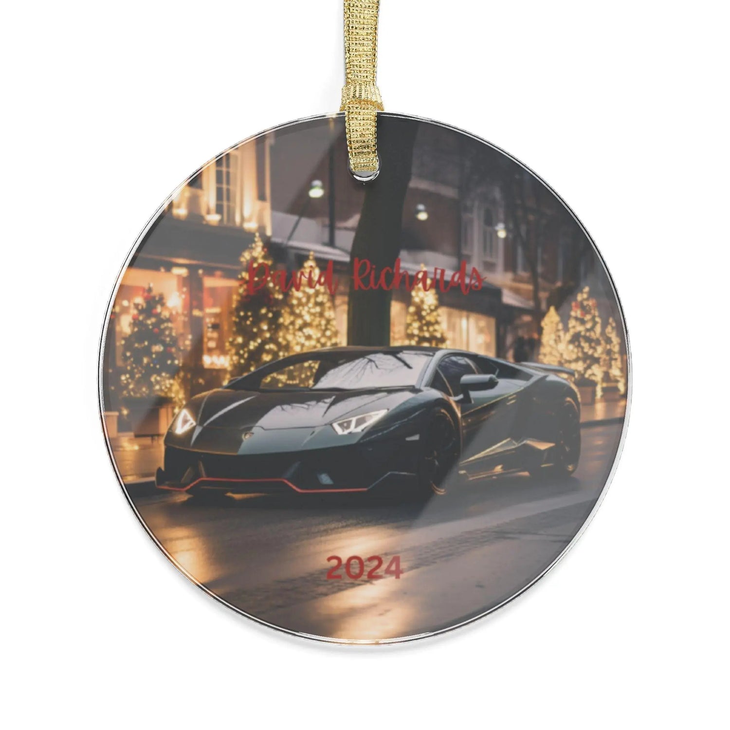 Personalized Ornament, Luxury Car Decor, Exotic Car Gift, Tree Bauble, Holiday Decoration, Designer Ornament The Aurora Touch