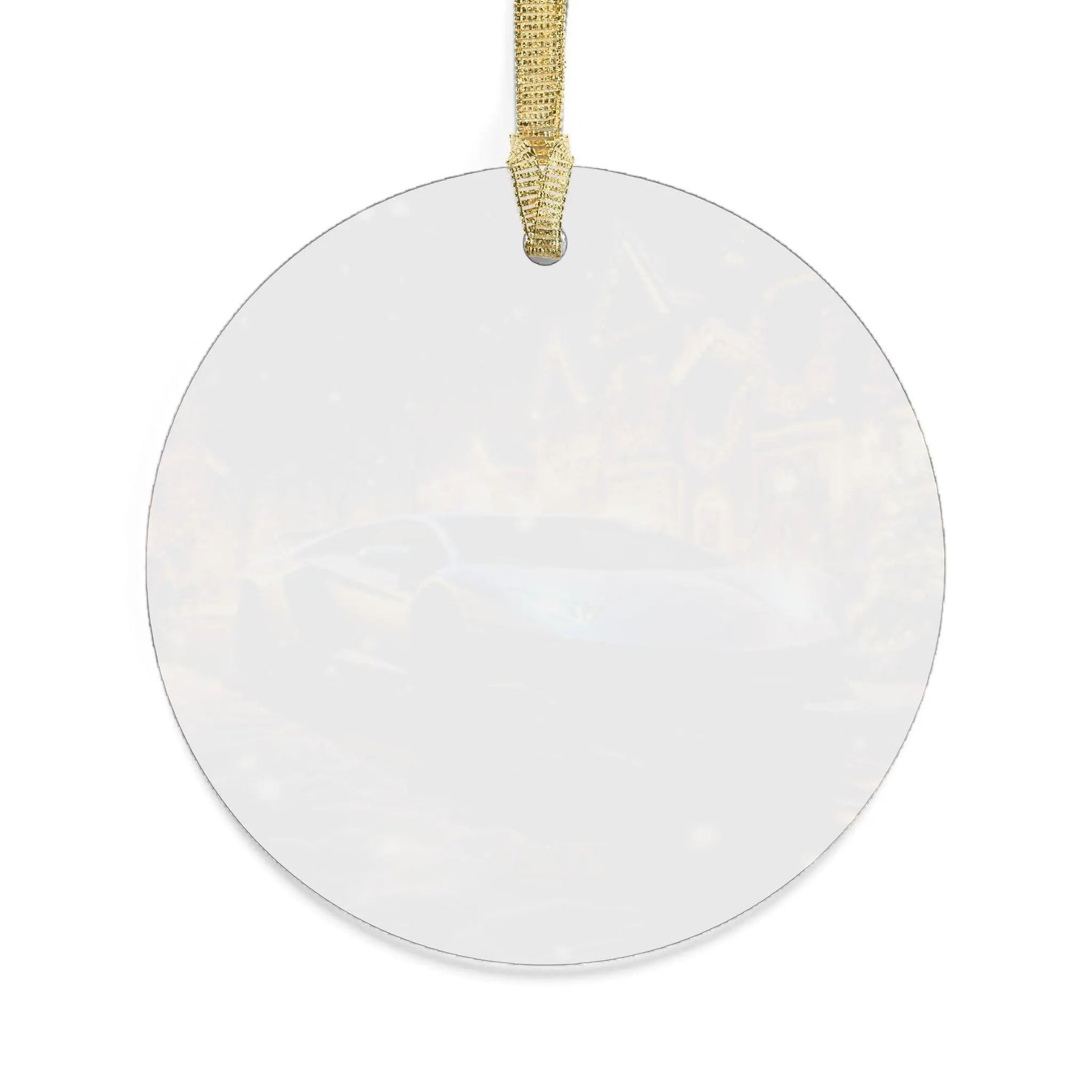 Silver Lamborghini Acrylic Ornament - Personalized Fancy Xmas Tree Decoration, Gift for Car Lovers, Custom Ornament, Holiday Decor, Luxury The Aurora Touch