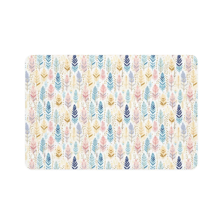 Watercolor Floral Pet Food Mat | Cute Dog Cat Feeding Mat, Non-Slip Dog Dish Mat, Pet Accessories, Gift for Pet Lovers The Aurora Touch