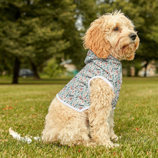 Floral Pet Hoodie - Cozy Dog Sweatshirt, Cute Cat Apparel, Spring Fashion for Pets, Perfect for Gifts and Holidays, Adorable Pet Outfit