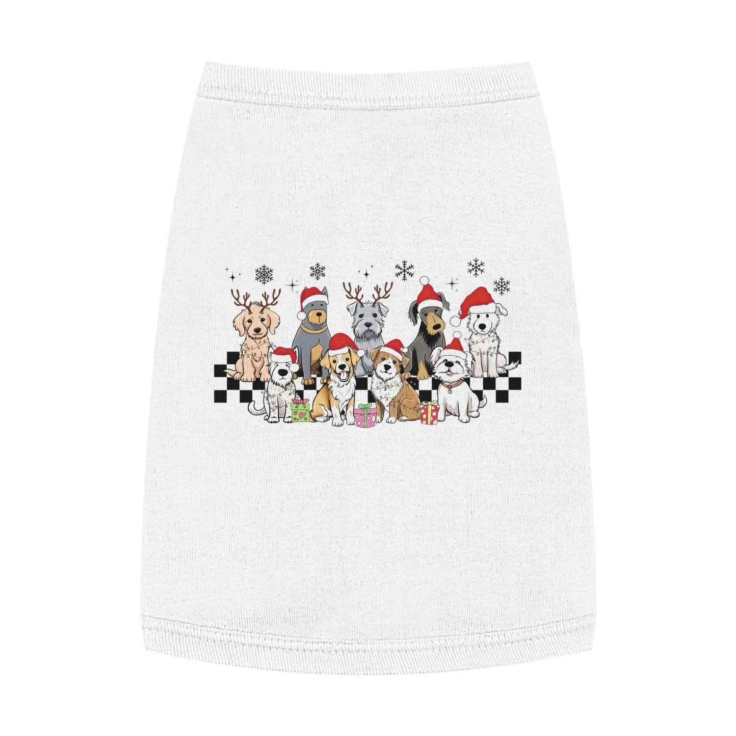 Festive Pet Tank Top for Dogs, Christmas Puppy Shirt, Cute Dog Clothing for Holidays, Pet Costume for Winter Celebrations, Winter Pet The Aurora Touch