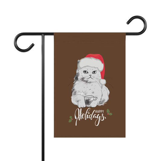 Outdoor Xmas Banner - Garden & House Banner, Cat Lover Gift, Pet Decorations, Holiday Outside Decor, Gift for Mom, Christmas Banner, Holiday