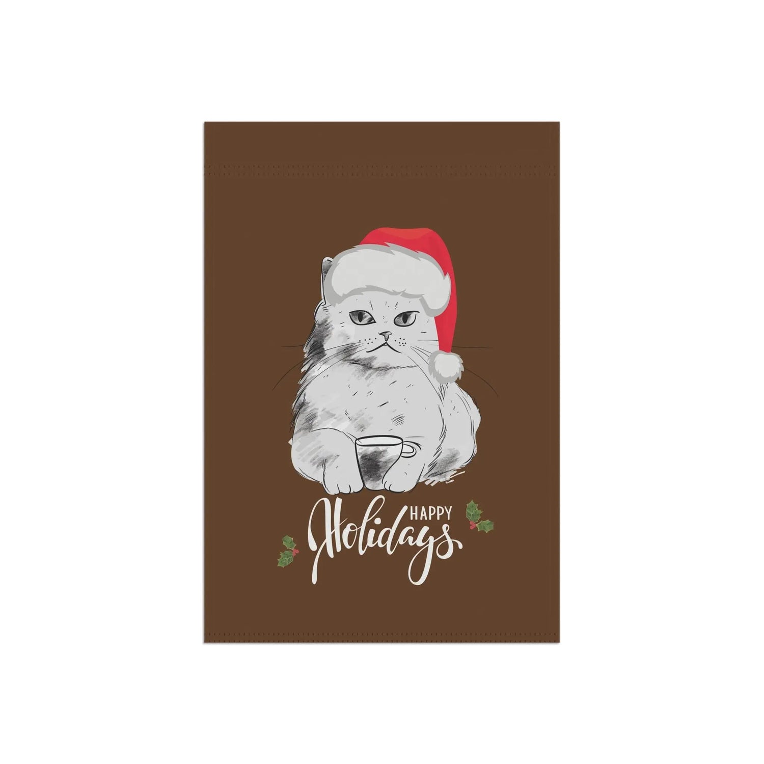 Outdoor Xmas Banner - Garden & House Banner, Cat Lover Gift, Pet Decorations, Holiday Outside Decor, Gift for Mom, Christmas Banner, Holiday The Aurora Touch