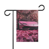 Garden & House Banner, Pink Lamborghini Garden Banner, Outdoor Home decor, Valentines Day pink Decor, Designer Home The Aurora Touch
