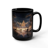 Holiday Reindeer Mug, Christmas Gift, Kitchen Decor, 15oz Coffee Cup, Tea Mug, Hot Chocolate, Home Decor The Aurora Touch