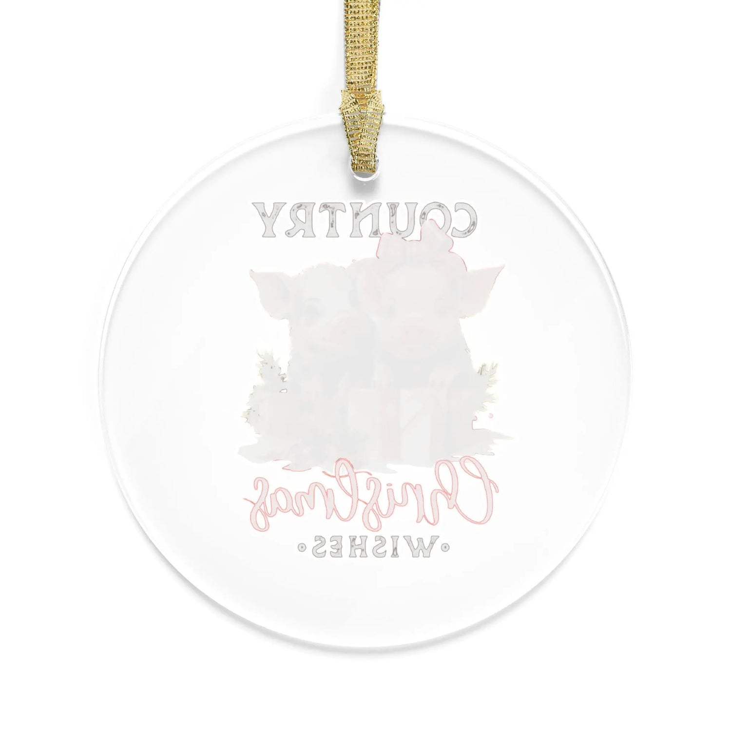Country Xmas Acrylic Ornaments, Animal Print Holiday Decor, Tree Ornaments on Sale, Perfect Holiday Gifts The Aurora Touch
