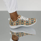 Men’s colorful western pattern athletic shoes all over print stylish comfy walking gym casual wear soft fabric shoe