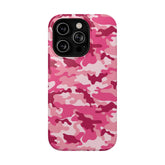 Pink Camo Impact-Resistant Phone Case, Trendy Phone Accessory, Gift for Her, Stylish Protection, Durable Case for Teens and Adults