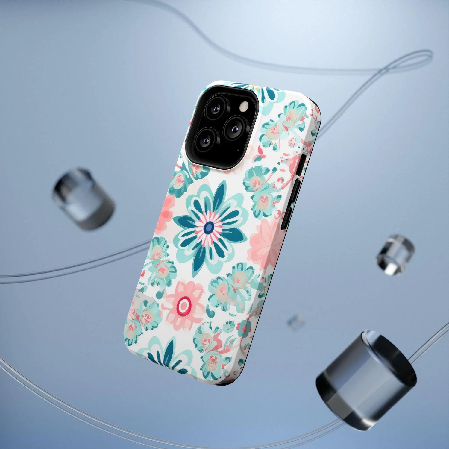 Floral Impact-Resistant IPhone Case | Vibrant Flower Design, Cute Gift for Her, Floral Accessories, Durable Protection, Spring Decor