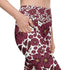 High-Waisted Leggings with Pockets | Recycled Polyester Floral all over Print Pattern Workout Pants | UPF 50+ Compression Yoga Tights