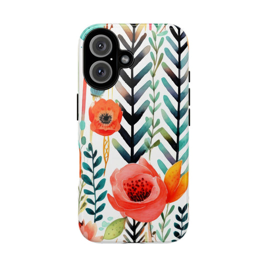 Floral Tough Phone Case | Vibrant, Durable, Gift for Her, Women's Accessories, Nature Lover, Birthday, Mother's Day