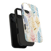 Boho Chic Tough Phone Case, Floral Phone Cover, Protective Case for iPhone, Gift for Her, Nature Lover Accessory